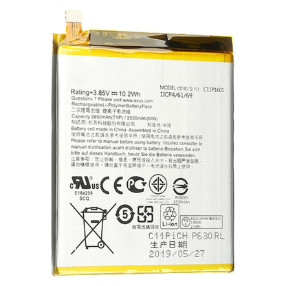 C11P1601 2650mAh For ASUS Zenfone 3 Li-Polymer Battery Replacement - Others by buy2fix | Online Shopping UK | buy2fix