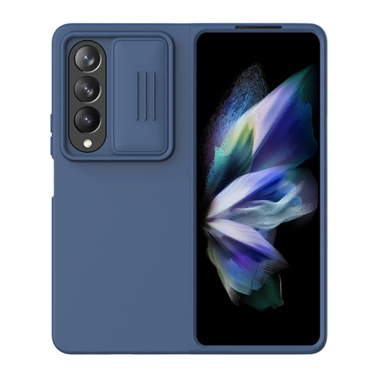 For Samsung Galaxy Z Fold4 5G NILLKIN CamShield Liquid Silicone + PC Full Coverage Case(Blue) - Galaxy Z Fold4 5G Cases by NILLKIN | Online Shopping UK | buy2fix