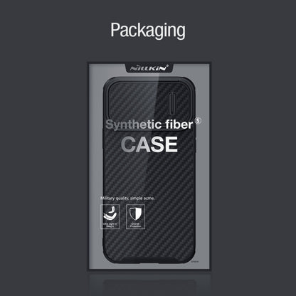 For iPhone 14 Pro NILLKIN Synthetic Fiber Camshield Phone Case(Black) - iPhone 14 Pro Cases by NILLKIN | Online Shopping UK | buy2fix