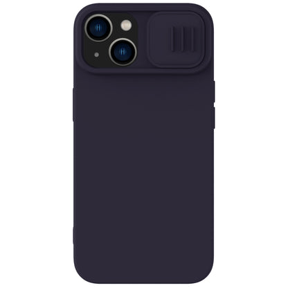 For iPhone 14 Plus NILLKIN CamShield MagSafe Liquid Silicone Phone Case (Deep Purple) - iPhone 14 Plus Cases by NILLKIN | Online Shopping UK | buy2fix