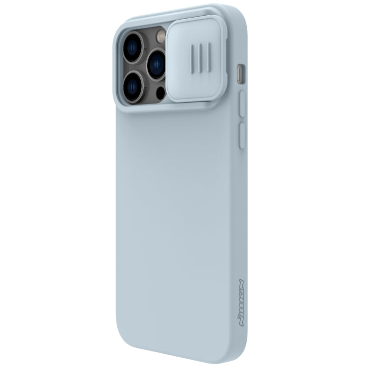 For iPhone 14 Pro Max NILLKIN CamShield MagSafe Liquid Silicone Phone Case (Grey) - iPhone 14 Pro Max Cases by NILLKIN | Online Shopping UK | buy2fix