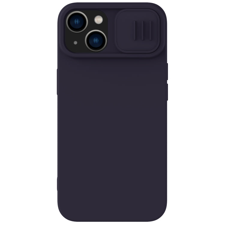 For iPhone 14 NILLKIN CamShield Liquid Silicone Phone Case (Deep Purple) - iPhone 14 Cases by NILLKIN | Online Shopping UK | buy2fix