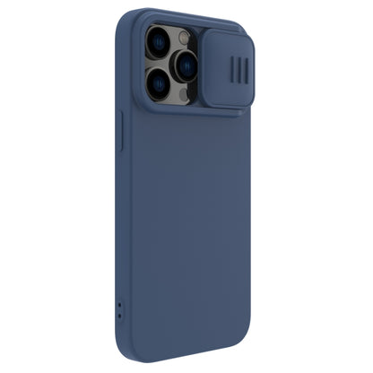 For iPhone 14 Pro Max NILLKIN CamShield Liquid Silicone Phone Case(Blue) - iPhone 14 Pro Max Cases by NILLKIN | Online Shopping UK | buy2fix