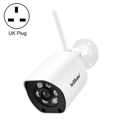 SriHome SH034C 4.0MP AI Humanoid Tracking WiFi Outdoor Surveillance Camera(UK Plug) - Bullet Camera by SriHome | Online Shopping UK | buy2fix