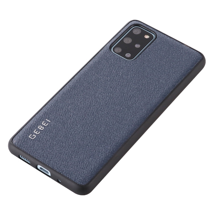 For Galaxy S20 GEBEI Full-coverage Shockproof Leather Protective Case(Blue) - Galaxy Phone Cases by GEBEI | Online Shopping UK | buy2fix