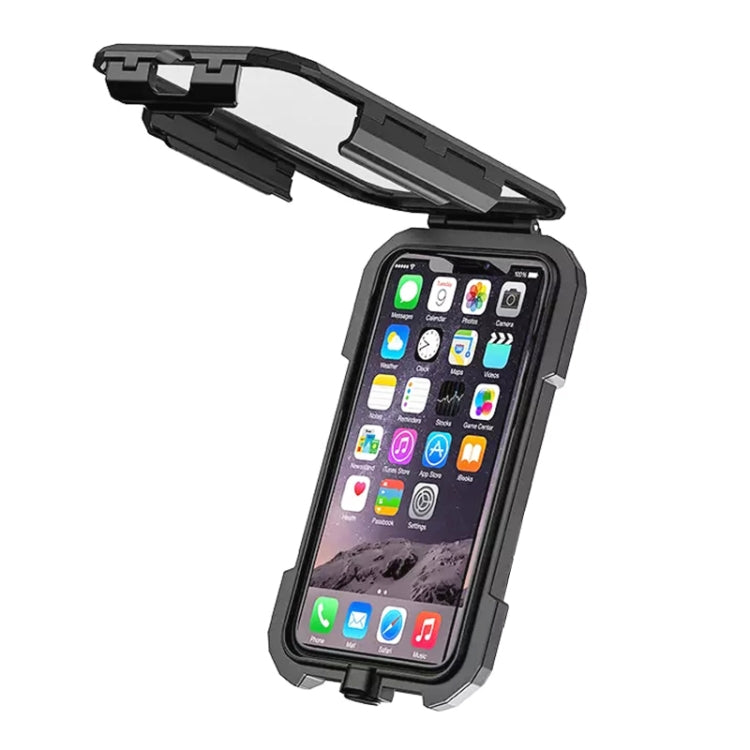 Kewig M18S-A2 Motorcycle / Bicycle Rearview Mirror Wireless Charging Waterproof Box Mobile Phone Holder - Holder by Kewig | Online Shopping UK | buy2fix