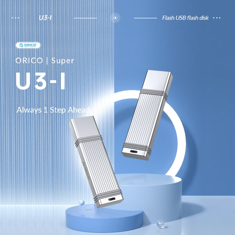 ORICO USB Flash Drive, Read: 100MB/s, Write: 50MB/s, Memory:256GB, Port:USB-A(Silver) - USB Flash Drives by ORICO | Online Shopping UK | buy2fix