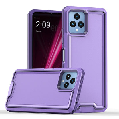 For T-Mobile Revvl 6 5G Armour Two-color TPU + PC Phone Case(Purple) - More Brand by buy2fix | Online Shopping UK | buy2fix