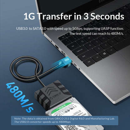 ORICO UTS1 USB 3.0 2.5-inch SATA HDD Adapter with 12V 2A Power Adapter, Cable Length:1m(AU Plug) - USB to IDE / SATA by ORICO | Online Shopping UK | buy2fix