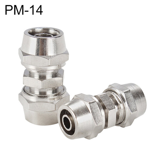 PM-14 LAIZE Nickel Plated Copper Straight Pneumatic Quick Connector -  by LAIZE | Online Shopping UK | buy2fix