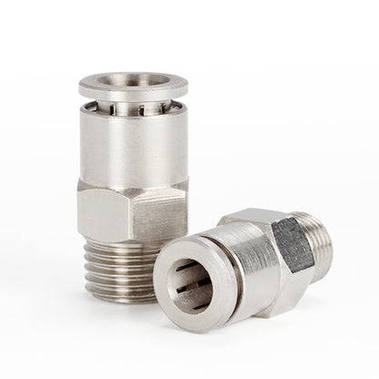 PC4-M5 LAIZE Nickel Plated Copper Male Thread Straight Pneumatic Quick Connector -  by LAIZE | Online Shopping UK | buy2fix