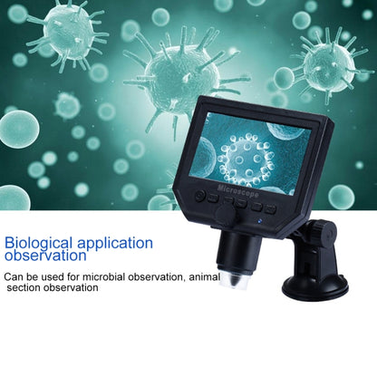 G600 600X 3.6MP 4.3 inch HD LCD Display Portable Digital Microscope, Plug:EU Plug - Consumer Electronics by buy2fix | Online Shopping UK | buy2fix