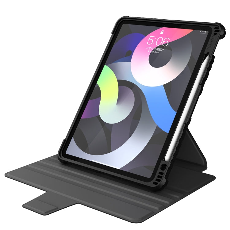 For iPad 10.2 2019 / 2020 / 2021 Nillkin Bumper Snapsafe Multifunctional Leather Tablet Case with Pen Slot(Black) - iPad 10.2 Cases by NILLKIN | Online Shopping UK | buy2fix