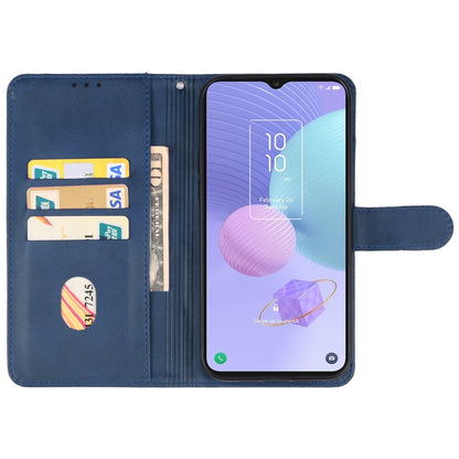 For TCL 405 / 406 / T506D Leather Phone Case(Blue) - More Brand by buy2fix | Online Shopping UK | buy2fix