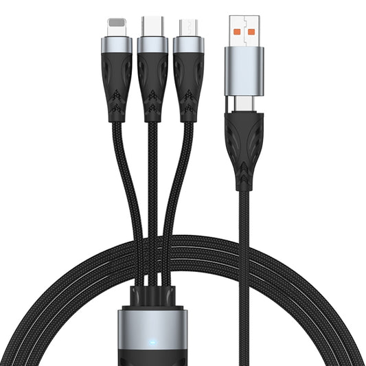 ADC-008 100W USB/Type-C to Type-C + 8 Pin + Micro USB Two to Three Fully Compatible Fast Charge Data Cable, Length:2m - Multifunction Cable by buy2fix | Online Shopping UK | buy2fix