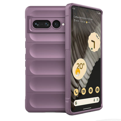 For Google Pixel 7 Pro Magic Shield TPU + Flannel Phone Case(Purple) - Google Cases by buy2fix | Online Shopping UK | buy2fix