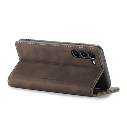 For Samsung Galaxy S23 5G CaseMe 013 Multifunctional Horizontal Flip Leather Phone Case(Coffee) - Galaxy S23 5G Cases by CaseMe | Online Shopping UK | buy2fix