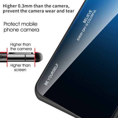 For Xiaomi 13 Pro Gradient Color Glass Phone Case(Blue Black) - 13 Pro Cases by buy2fix | Online Shopping UK | buy2fix