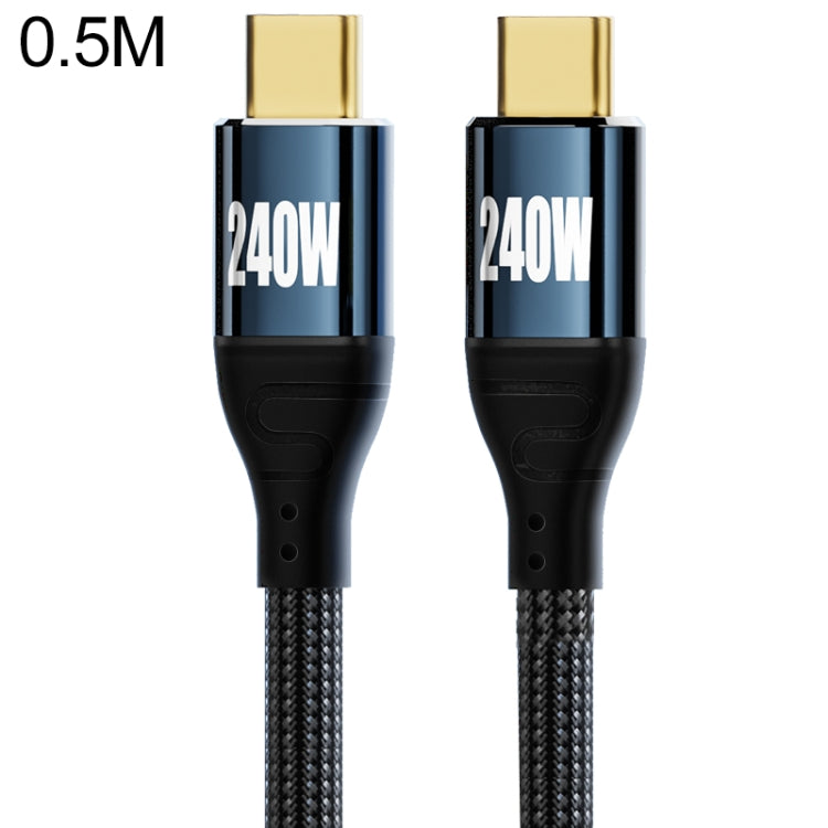 PD 240W Type-C to Type-C Fast Charge Data Cable, Length:0.5m -  by buy2fix | Online Shopping UK | buy2fix