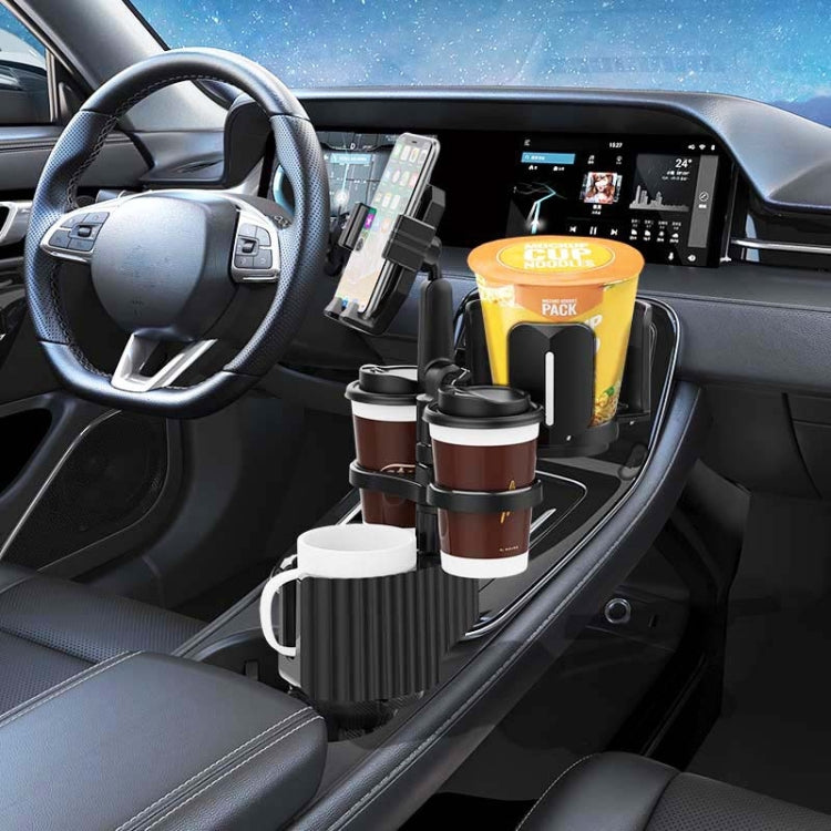 A08 Car Drink Water Cup Mobile Phone Holder(Grey) - In Car by buy2fix | Online Shopping UK | buy2fix