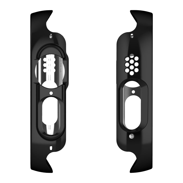 For Apple Watch Ultra 49mm Plating Gloss PC Tempered Glass Integral Watch Case(Black) - Watch Cases by buy2fix | Online Shopping UK | buy2fix