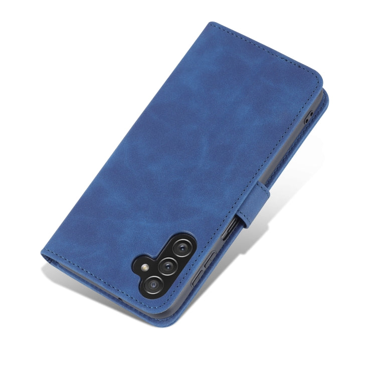 For Samsung Galaxy A14 5G AZNS Skin Feel Calf Texture Flip Leather Phone Case(Blue) - Galaxy Phone Cases by AZNS | Online Shopping UK | buy2fix