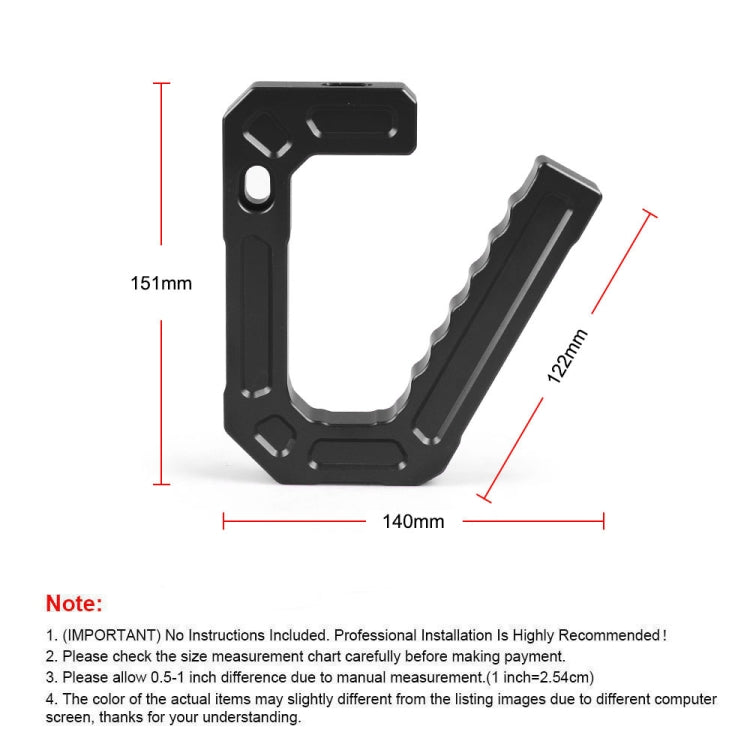 For Jeep Wrangler JK 2007-2018 Car Modification Aluminum Interior Handle(Red) - In Car by buy2fix | Online Shopping UK | buy2fix