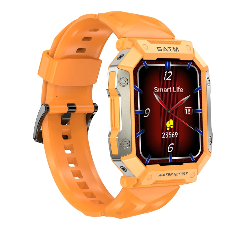 PG333 1.91 inch Waterproof Smart Sports Watch Support Heart Rate Monitoring / Blood Pressure Monitoring(Orange) - Smart Wear by buy2fix | Online Shopping UK | buy2fix