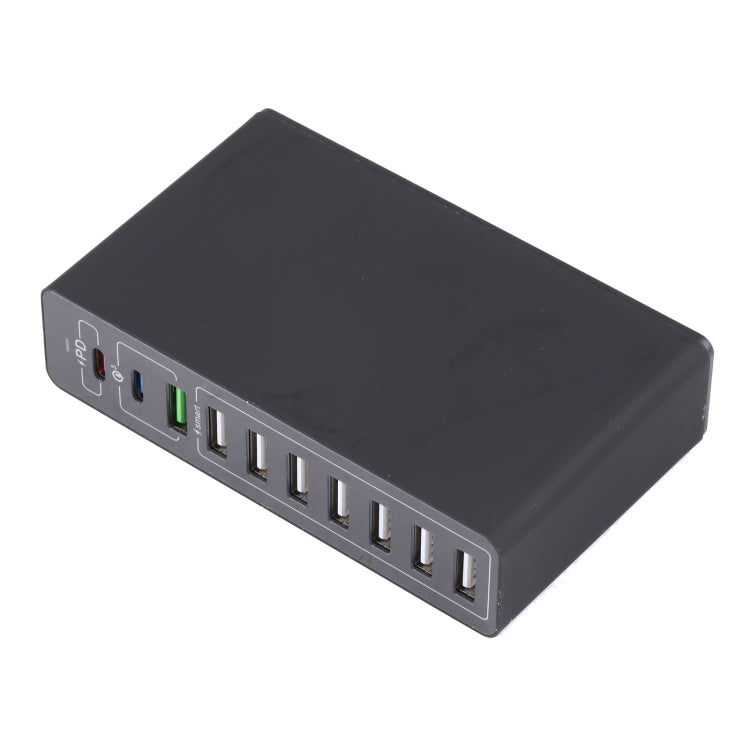 MFT-03Q 10 in 1 65W QC3.0 USB Smart Fast Charger, Plug Type:US Plug(Black) -  by buy2fix | Online Shopping UK | buy2fix