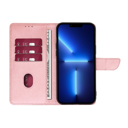 For Honor X9a 5G Calf Texture Buckle Flip Leather Phone Case(Rose Gold) - Honor Cases by buy2fix | Online Shopping UK | buy2fix