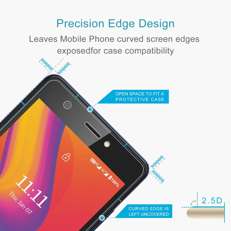 For Lava Z1 50pcs 0.26mm 9H 2.5D Tempered Glass Film - Others by buy2fix | Online Shopping UK | buy2fix