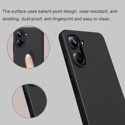 For Realme 10 Pro 5G NILLKIN Frosted PC Phone Case(Black) - Realme 10 Pro Cases by NILLKIN | Online Shopping UK | buy2fix