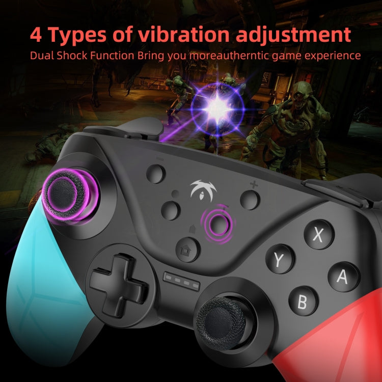 788 Bluetooth 5.0 Wireless Game Controller for Nintendo Switch(Blue Red) - Gamepads by buy2fix | Online Shopping UK | buy2fix