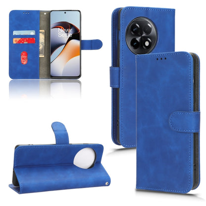 For OnePlus 11R 5G / Ace 2 5G Skin Feel Magnetic Flip Leather Phone Case(Blue) - OnePlus Cases by buy2fix | Online Shopping UK | buy2fix