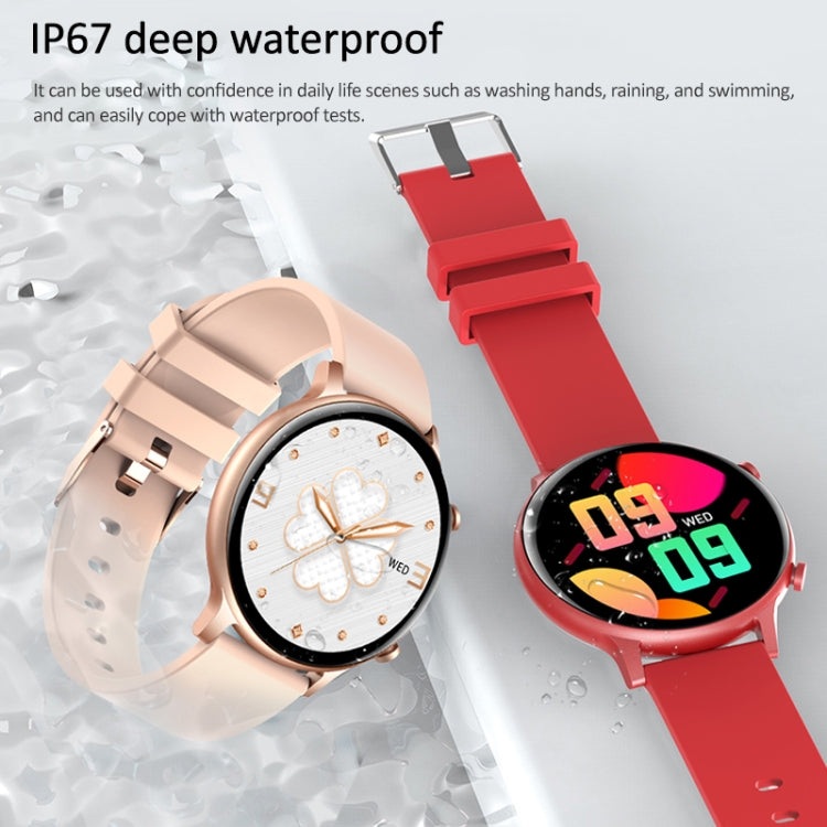 HT12 1.32 inch Silicone Band IP67 Waterproof Smart Watch, Support Bluetooth Calling / Sleep Monitoring(Black) - Smart Wear by buy2fix | Online Shopping UK | buy2fix