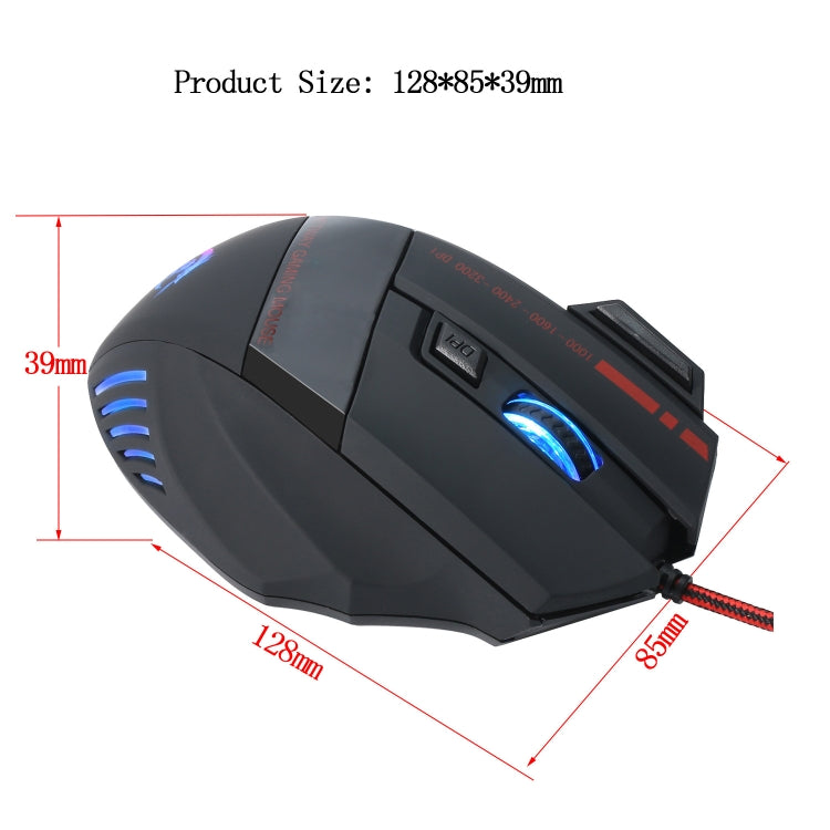 HXSJ A907 7 Keys Colorful Luminous 7D Wired Gaming Mouse(Black) -  by HXSJ | Online Shopping UK | buy2fix