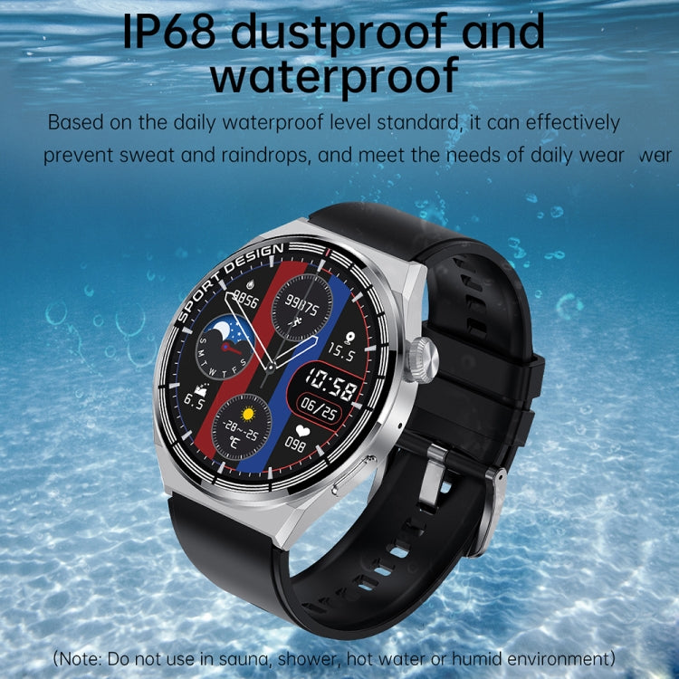 HDT 3 Max 1.6 inch Silicone Band IP67 Waterproof Smart Watch Support Bluetooth Call / NFC(Black) - Smart Wear by buy2fix | Online Shopping UK | buy2fix