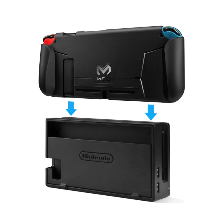 For Nintendo Switch TPU Protective Shell Integrated NS Protective Sleeve Can Be Placed On The Base(Black) - Cases by buy2fix | Online Shopping UK | buy2fix