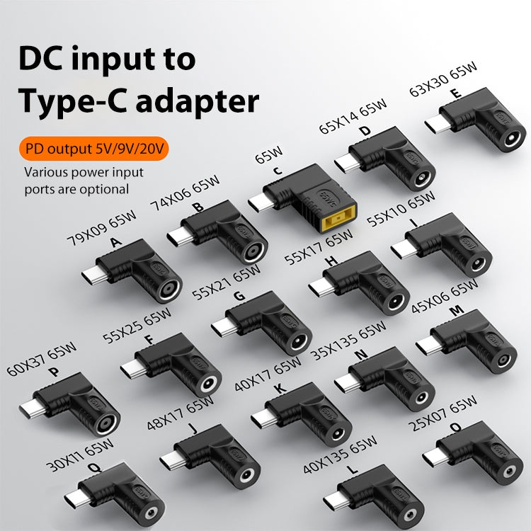 6.5x1.4mm 65W DC Input to USB-C / Type-C PD Power Adapter - Computer & Networking by buy2fix | Online Shopping UK | buy2fix