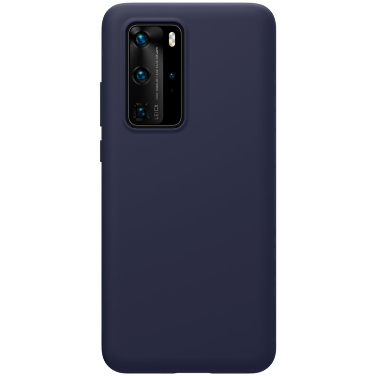 For Huawei P40 Pro NILLKIN Feeling Series Shockproof Liquid Silicone Protective Case(Blue) - Huawei Cases by NILLKIN | Online Shopping UK | buy2fix