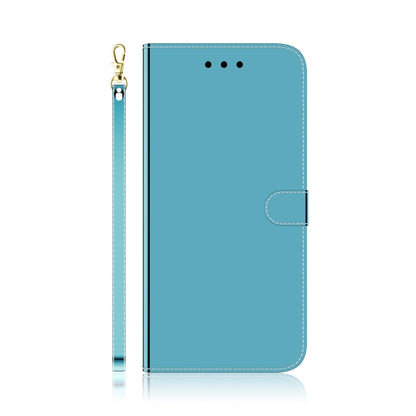 For Samsung Galaxy A24 4G Imitated Mirror Surface Leather Phone Case(Blue) - Galaxy Phone Cases by buy2fix | Online Shopping UK | buy2fix