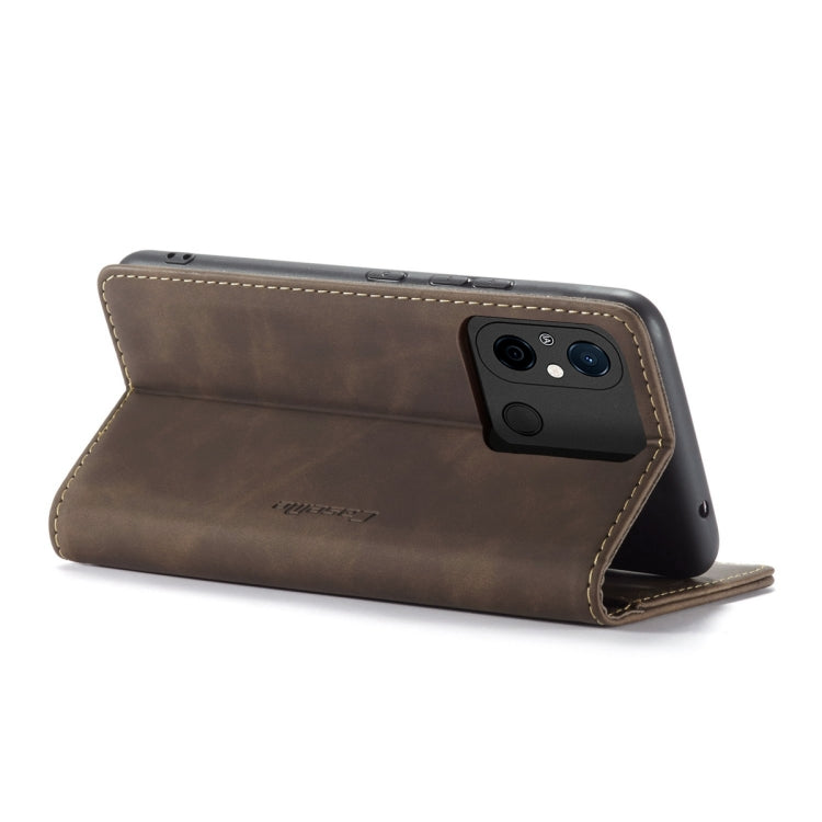 For Xiaomi Redmi 11A / 12C CaseMe 013 Multifunctional Horizontal Flip Leather Phone Case(Coffee) - Xiaomi Cases by CaseMe | Online Shopping UK | buy2fix