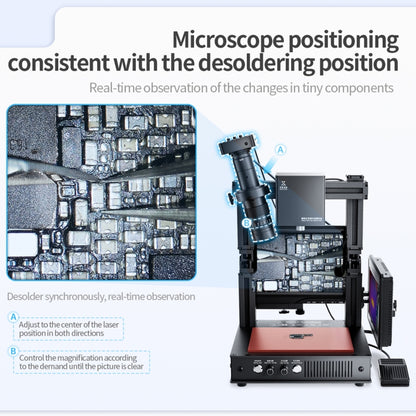 Mega-idea Intelligent Infrared Laser Desoldering Machine, Model:With Microscope Set(EU Plug) - Repair & Spare Parts by QIANLI | Online Shopping UK | buy2fix