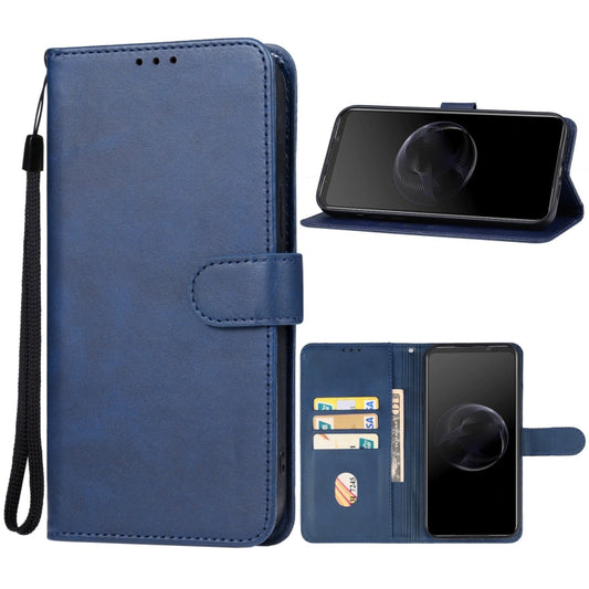 For Asus ROG Phone 7 Leather Phone Case(Blue) - ASUS Cases by buy2fix | Online Shopping UK | buy2fix