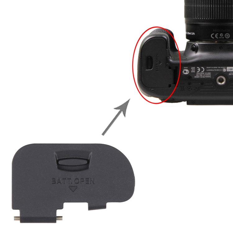 For Canon EOS 70D / EOS 80D OEM Battery Compartment Cover - Repair & Spare Parts by buy2fix | Online Shopping UK | buy2fix