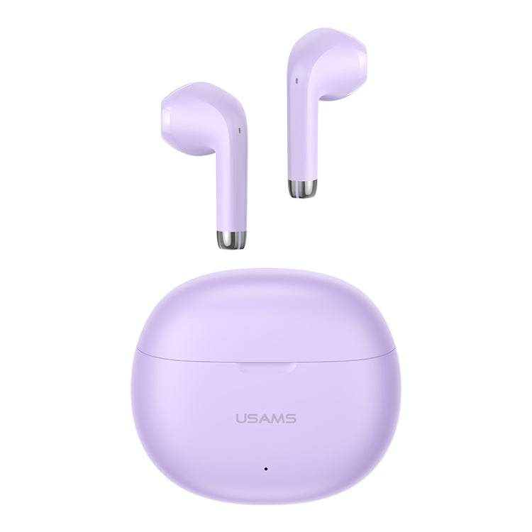 USAMS YO17 TWS Half In-Ear Wireless Bluetooth Earphone(Purple) - TWS Earphone by USAMS | Online Shopping UK | buy2fix