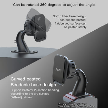 Yesido C110 Car Center Console Paste Magsafe Magnetic Phone Bracket(Black) -  by Yesido | Online Shopping UK | buy2fix