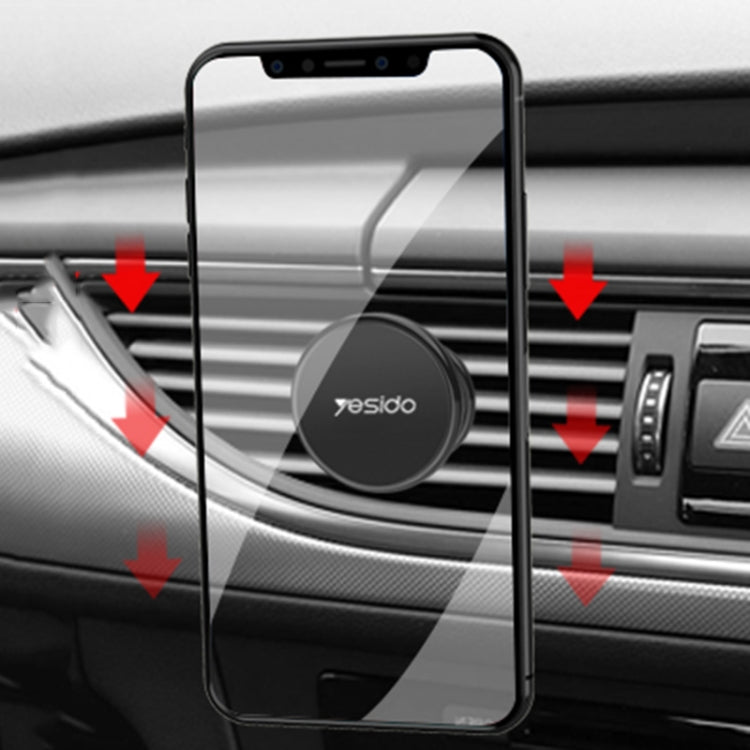 Yesido C61 Car Air Vent Magnetic Phone Holder(Black) - Car Holders by Yesido | Online Shopping UK | buy2fix