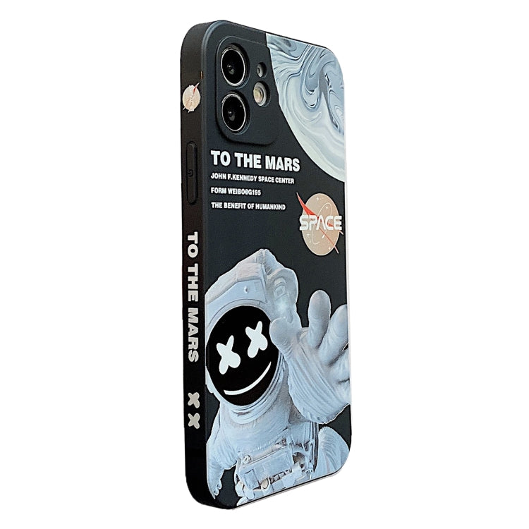 For iPhone 6s Martian Astronaut Pattern Shockproof Phone Case(Black) - More iPhone Cases by buy2fix | Online Shopping UK | buy2fix