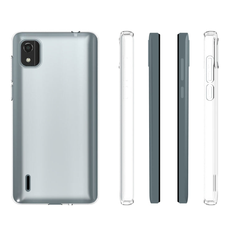 For Nokia C2 2nd Edition Waterproof Texture TPU Phone Case(Transparent) - Nokia Cases by buy2fix | Online Shopping UK | buy2fix